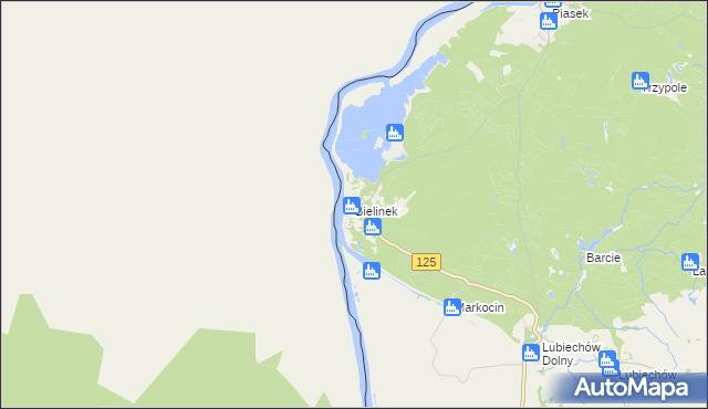 mapa Bielinek, Bielinek na mapie Targeo