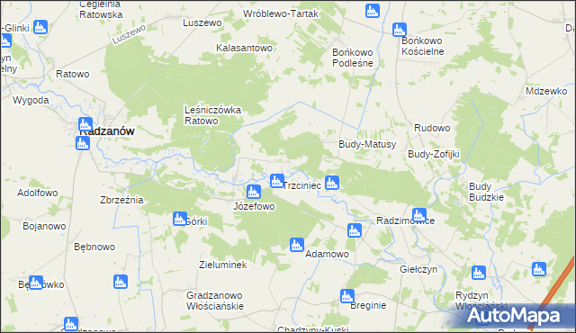 mapa Bieżany, Bieżany na mapie Targeo