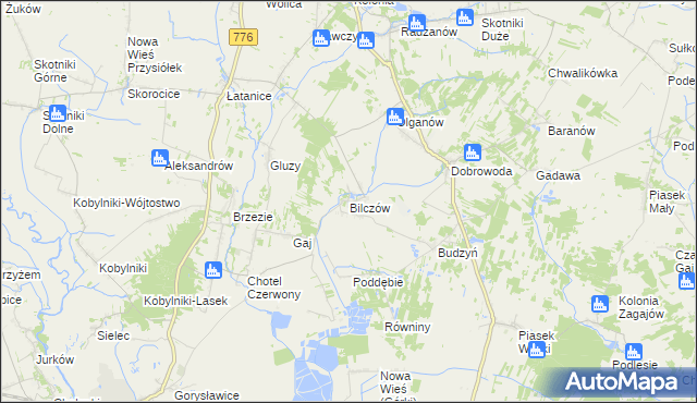 mapa Bilczów, Bilczów na mapie Targeo