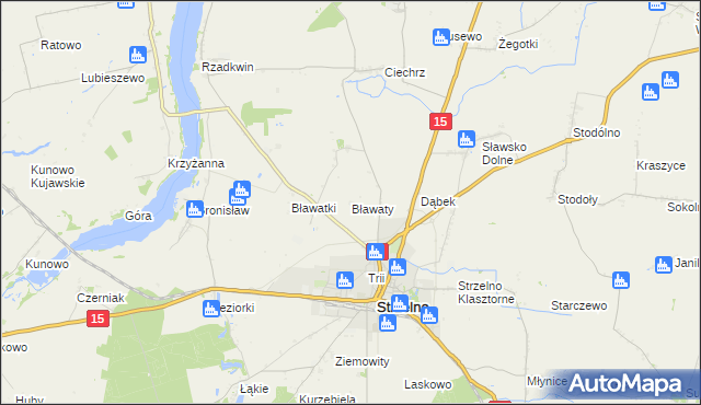 mapa Bławaty, Bławaty na mapie Targeo