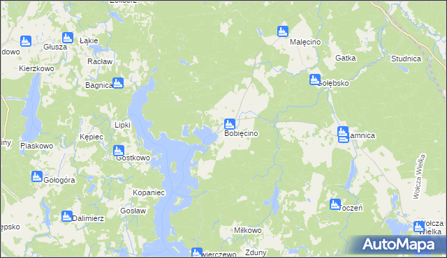 mapa Bobięcino, Bobięcino na mapie Targeo