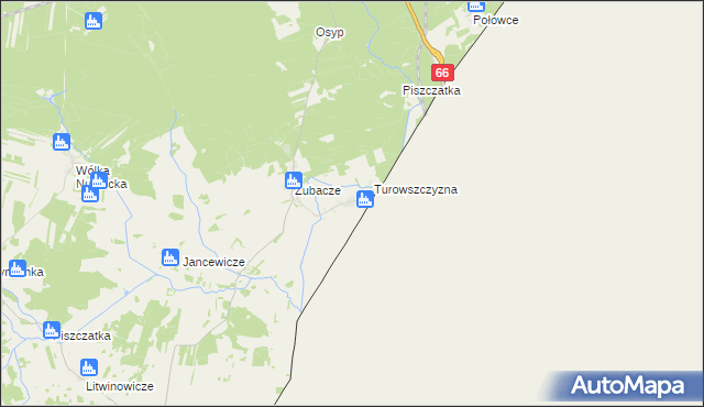 mapa Bobrówka gmina Czeremcha, Bobrówka gmina Czeremcha na mapie Targeo