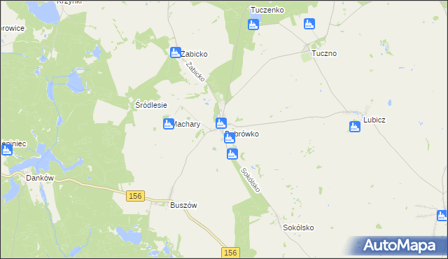 mapa Bobrówko gmina Strzelce Krajeńskie, Bobrówko gmina Strzelce Krajeńskie na mapie Targeo