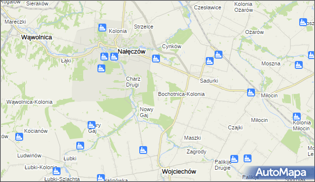 mapa Bochotnica-Kolonia, Bochotnica-Kolonia na mapie Targeo