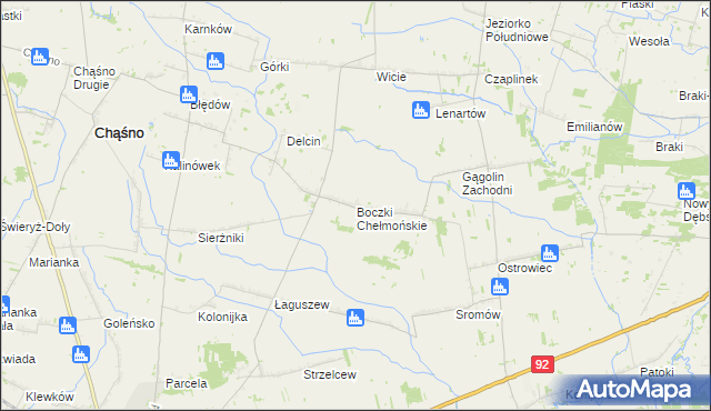 mapa Boczki gmina Kocierzew Południowy, Boczki gmina Kocierzew Południowy na mapie Targeo