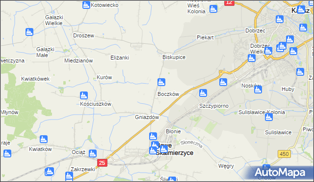 mapa Boczków, Boczków na mapie Targeo