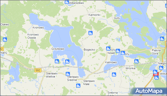 mapa Bogacko, Bogacko na mapie Targeo