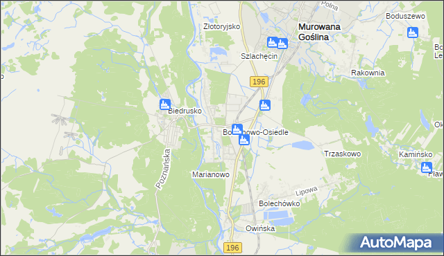 mapa Bolechowo-Osiedle, Bolechowo-Osiedle na mapie Targeo