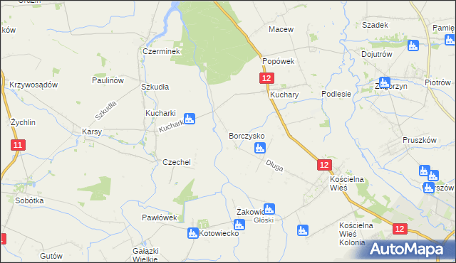 mapa Borczysko, Borczysko na mapie Targeo