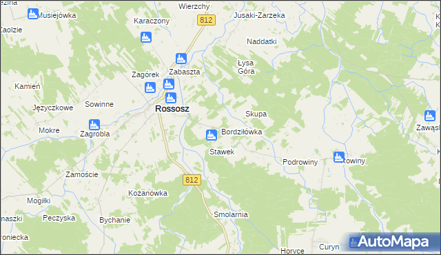 mapa Bordziłówka, Bordziłówka na mapie Targeo