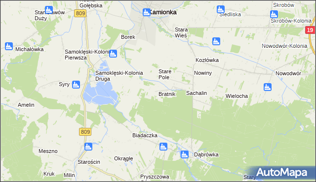 mapa Bratnik, Bratnik na mapie Targeo