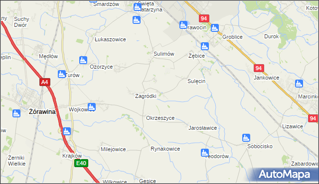 mapa Bratowice, Bratowice na mapie Targeo