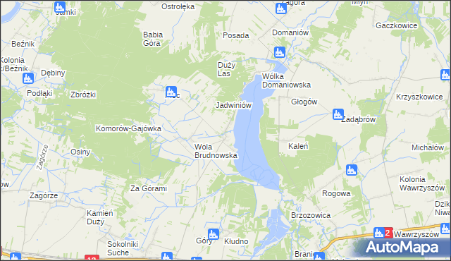 mapa Brudnów, Brudnów na mapie Targeo