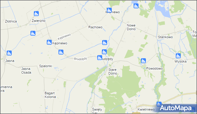 mapa Brudzędy, Brudzędy na mapie Targeo