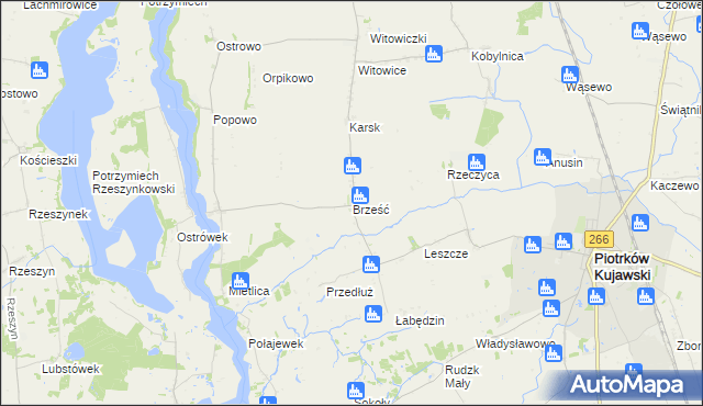 mapa Brześć, Brześć na mapie Targeo