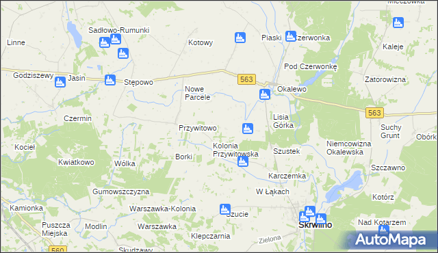 mapa Budziska gmina Skrwilno, Budziska gmina Skrwilno na mapie Targeo