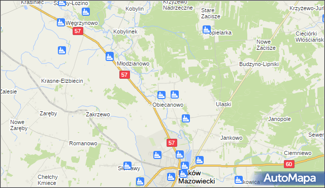 mapa Budzyno, Budzyno na mapie Targeo