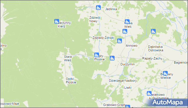 mapa Bugzy Płoskie, Bugzy Płoskie na mapie Targeo