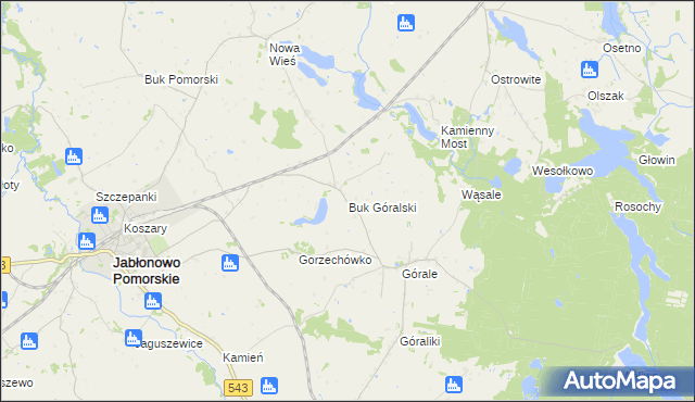 mapa Buk Góralski, Buk Góralski na mapie Targeo