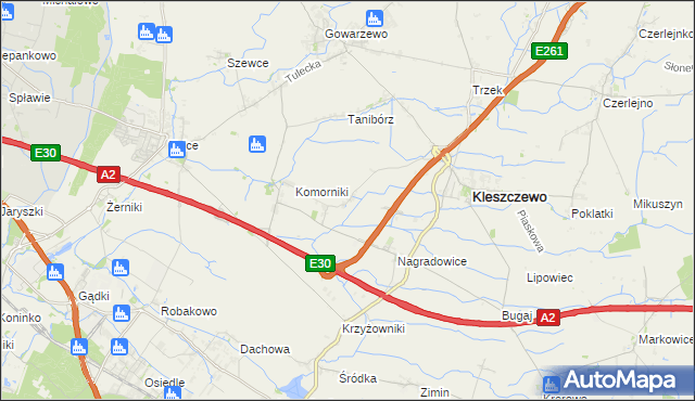 mapa Bylin, Bylin na mapie Targeo