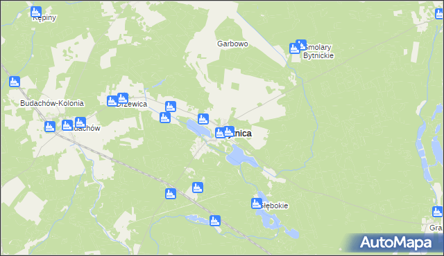 mapa Bytnica, Bytnica na mapie Targeo