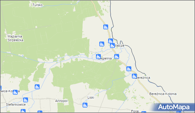 mapa Cegielnia gmina Horodło, Cegielnia gmina Horodło na mapie Targeo