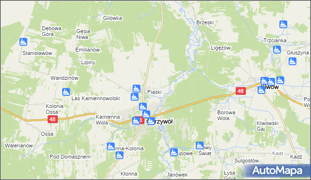 mapa Ceteń, Ceteń na mapie Targeo