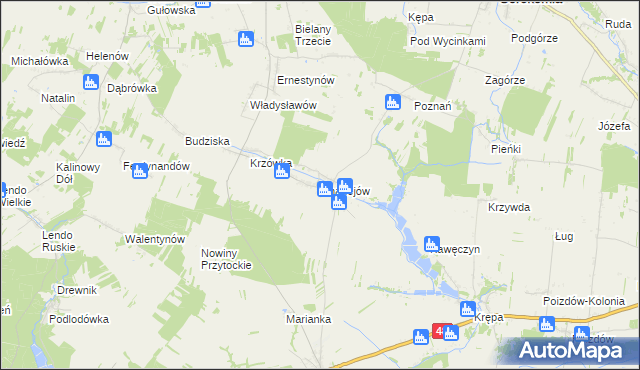 mapa Charlejów, Charlejów na mapie Targeo