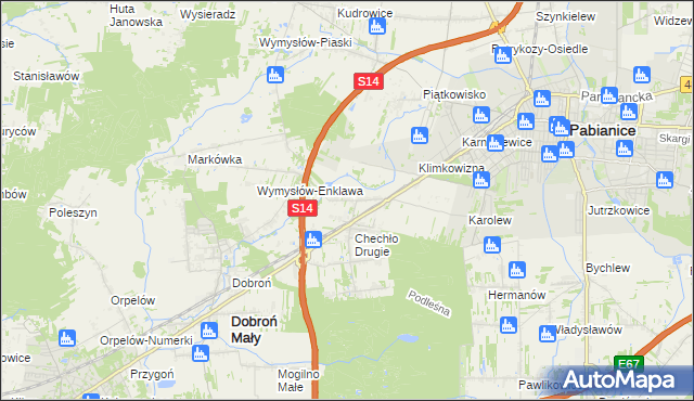 mapa Chechło Pierwsze, Chechło Pierwsze na mapie Targeo