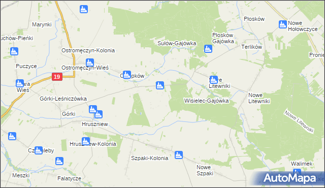 mapa Chłopków-Kolonia, Chłopków-Kolonia na mapie Targeo