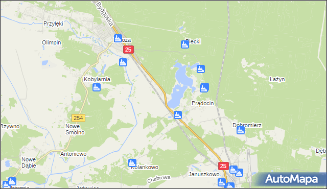 mapa Chmielniki gmina Nowa Wieś Wielka, Chmielniki gmina Nowa Wieś Wielka na mapie Targeo
