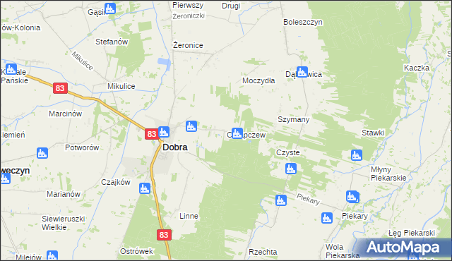 mapa Chrapczew, Chrapczew na mapie Targeo