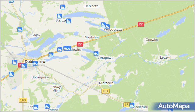 mapa Chrapów, Chrapów na mapie Targeo
