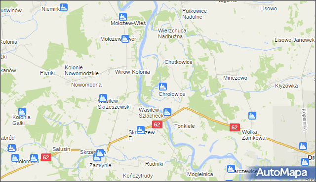 mapa Chrołowice, Chrołowice na mapie Targeo