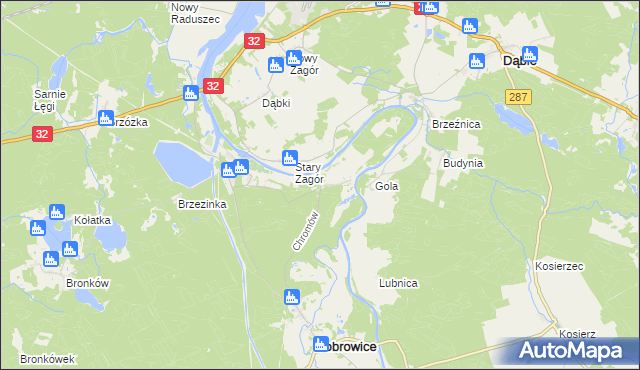 mapa Chromów, Chromów na mapie Targeo