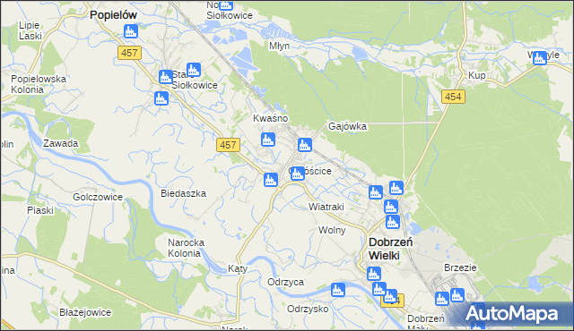 mapa Chróścice, Chróścice na mapie Targeo