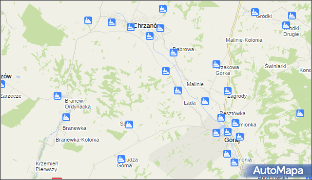 mapa Chrzanów-Kolonia, Chrzanów-Kolonia na mapie Targeo