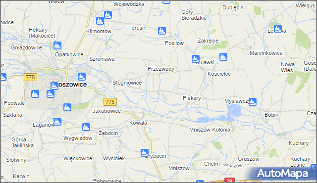 mapa Ciborowice, Ciborowice na mapie Targeo