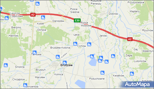 mapa Cichów, Cichów na mapie Targeo