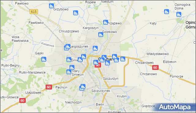 mapa Ciechanów, Ciechanów na mapie Targeo