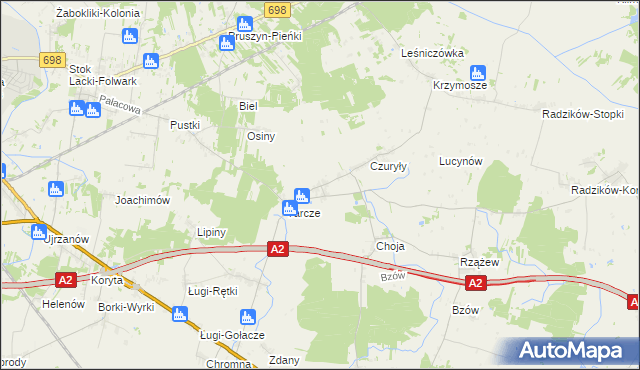 mapa Cielemęc, Cielemęc na mapie Targeo