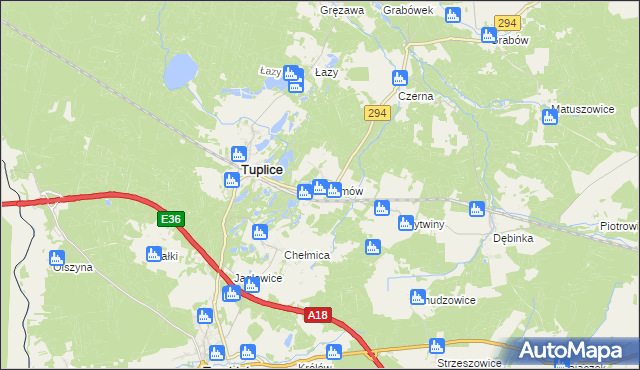 mapa Cielmów, Cielmów na mapie Targeo