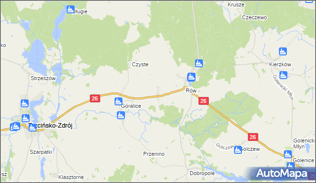 mapa Cieplikowo, Cieplikowo na mapie Targeo