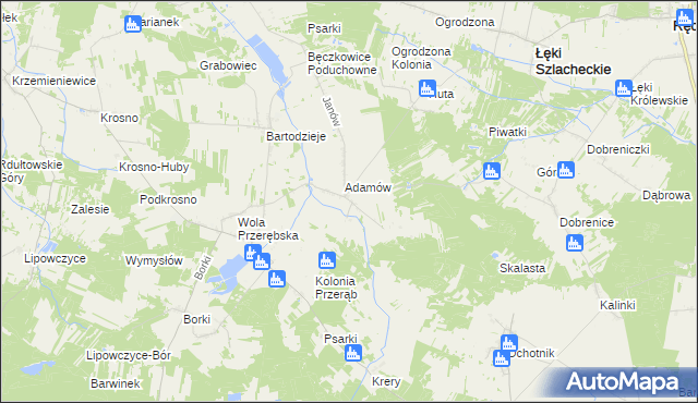 mapa Cieśle gmina Łęki Szlacheckie, Cieśle gmina Łęki Szlacheckie na mapie Targeo