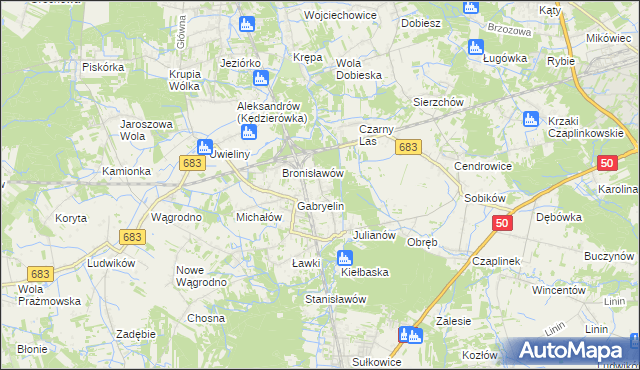 mapa Czachówek, Czachówek na mapie Targeo