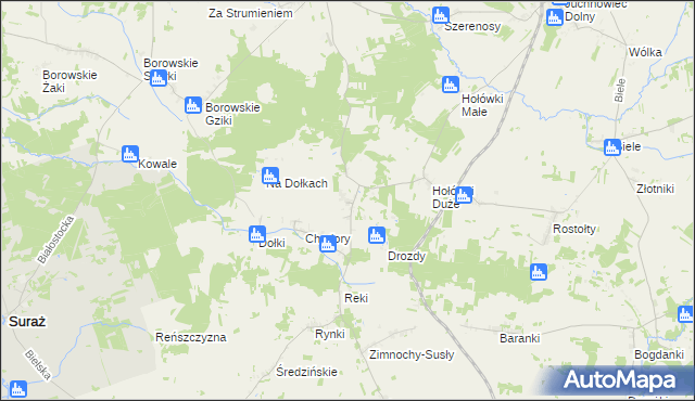 mapa Czaczki Wielkie, Czaczki Wielkie na mapie Targeo