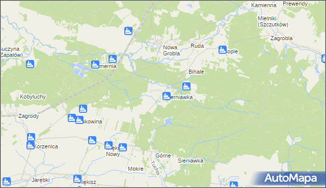 mapa Czerniawka, Czerniawka na mapie Targeo