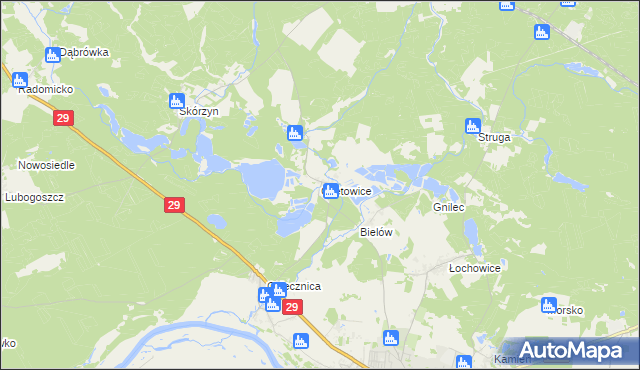 mapa Czetowice, Czetowice na mapie Targeo