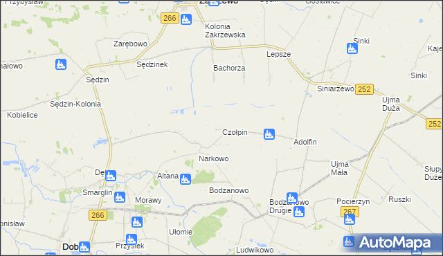 mapa Czołpin, Czołpin na mapie Targeo