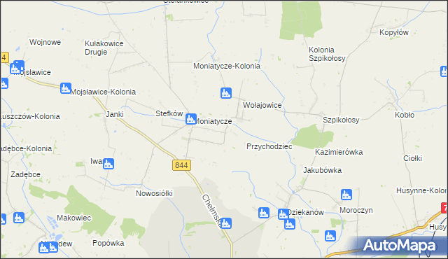 mapa Czortowice, Czortowice na mapie Targeo